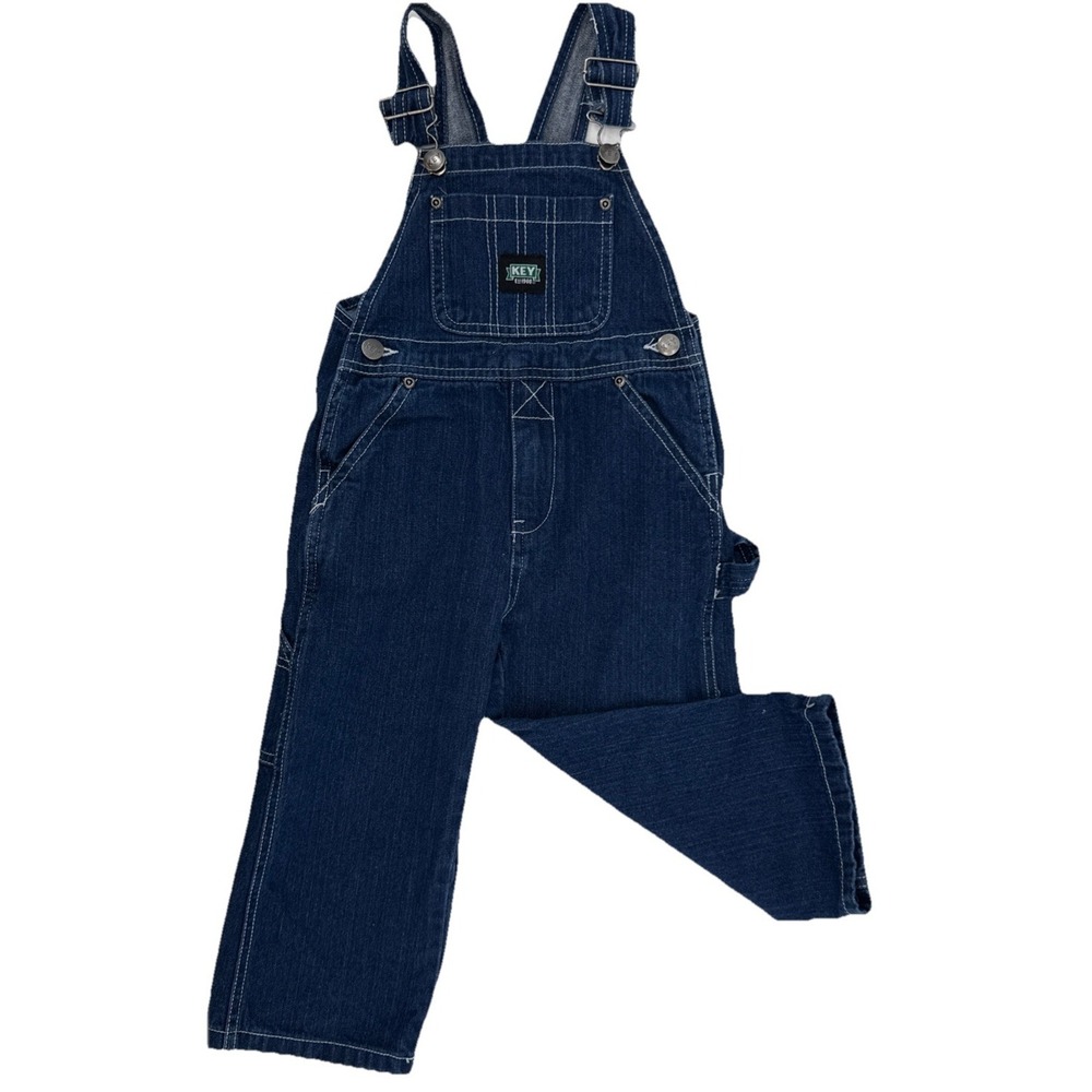 Key Apparel Imperial Denim‎ Jean Overall Carpenter Bibs Child Toddler 3T